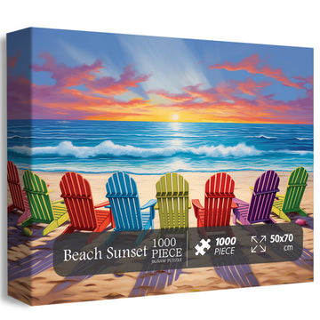 Beach Sunset Jigsaw Puzzle 1000 piezas